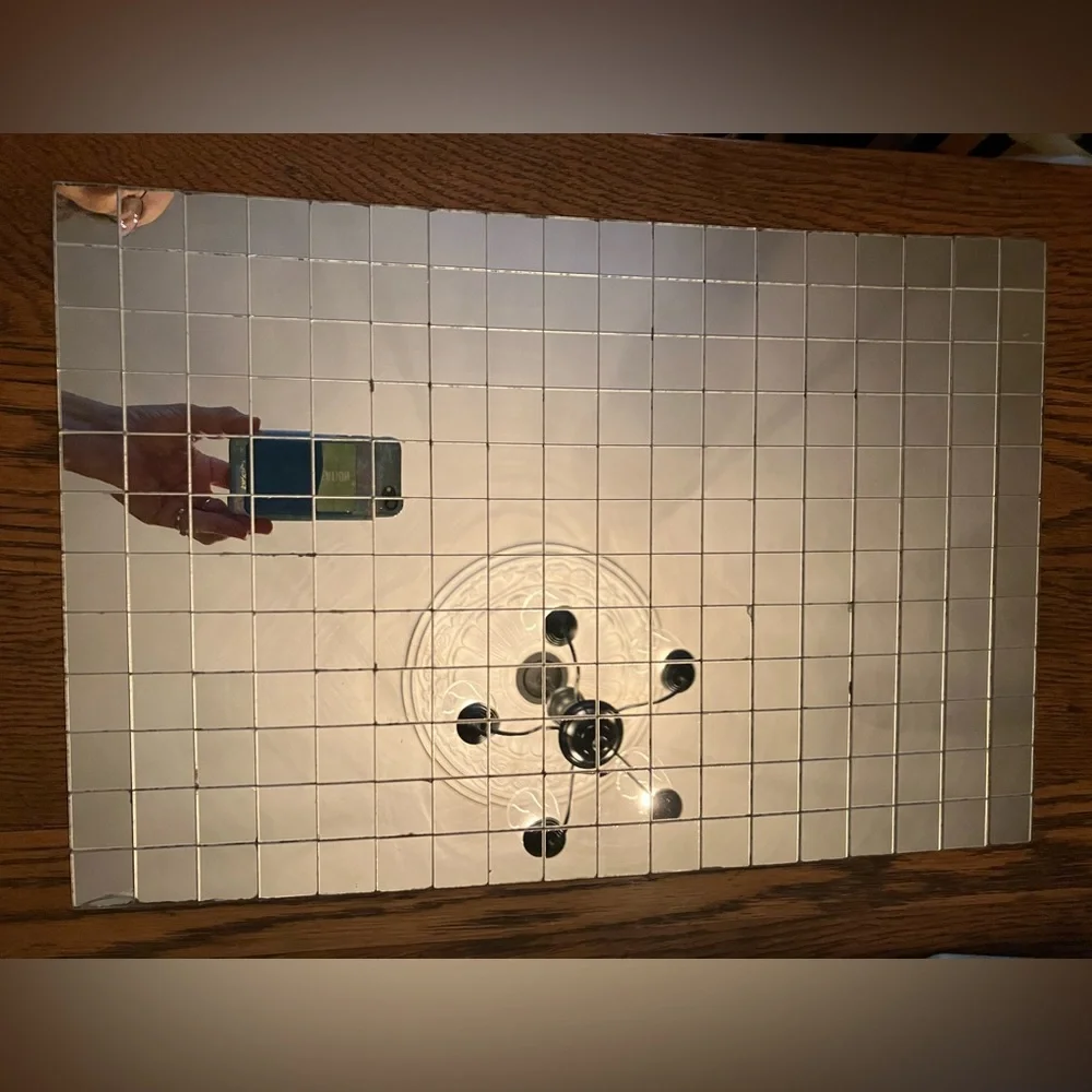 COPY - 2 MIRROR Tile sheets,1” squares,ready for a project. Use as sheet or cut…